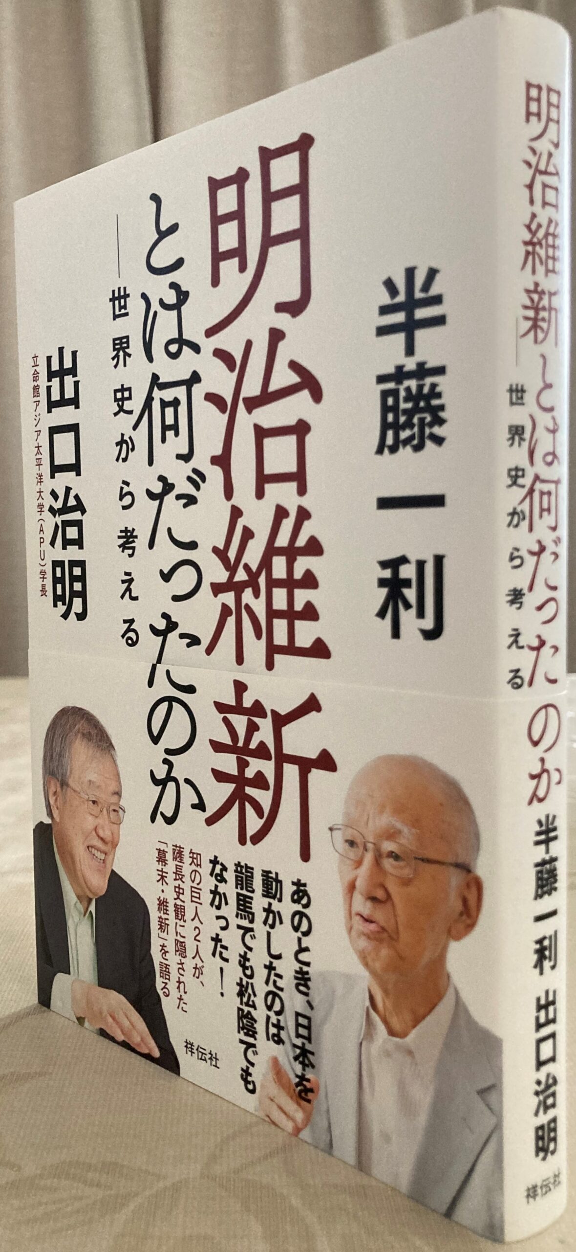 紹介した本を立てて、横から写した写真。それなりの厚みがある。