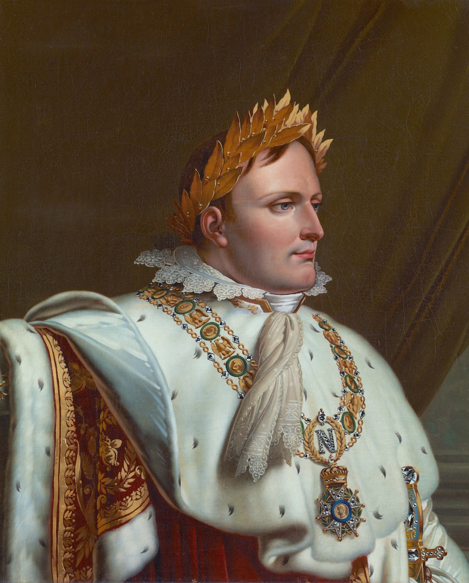 皇帝になったナポレオンの肖像画。