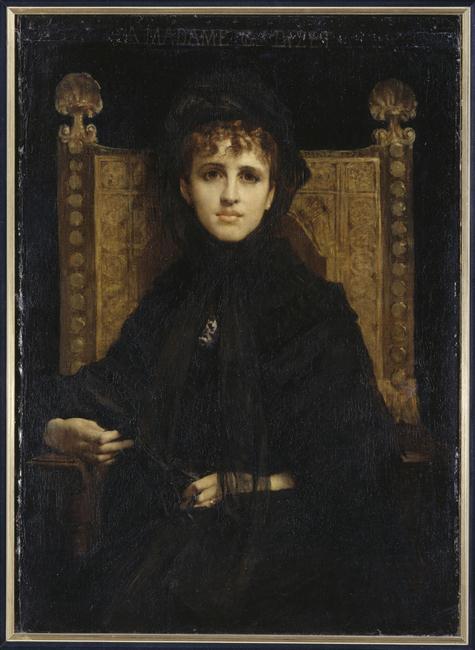 ビゼーの妻のジュヌヴィエーヴ・アレヴィを描いた肖像画。パリのオルセー美術館に展示されている名画である。