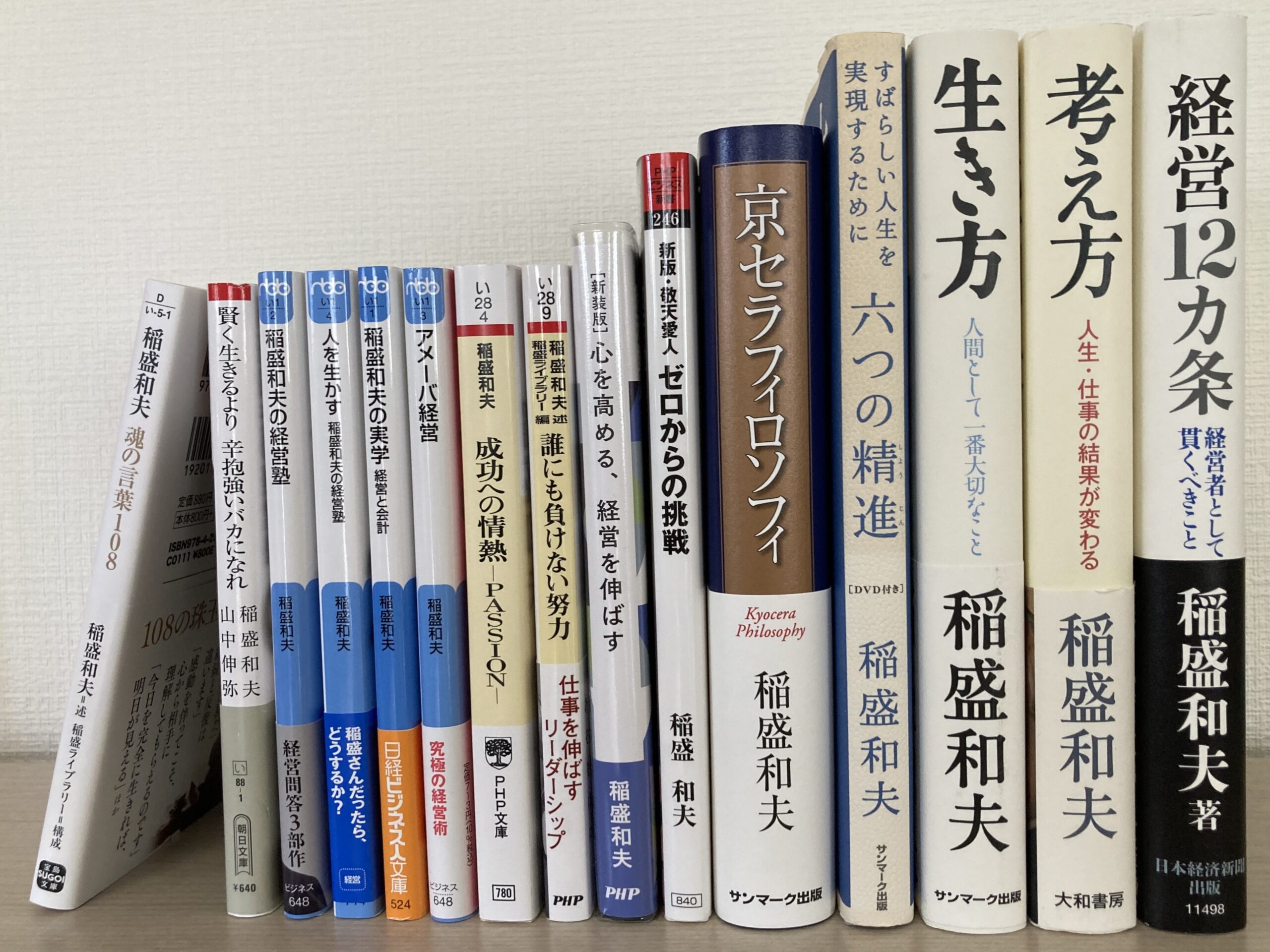 全15冊を立てて撮影すると、こうなる。全てじっくりと読み込みたい。
