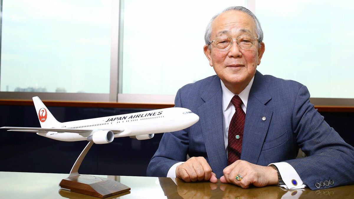 日本航空会長の稲盛和夫。ネットより借用。