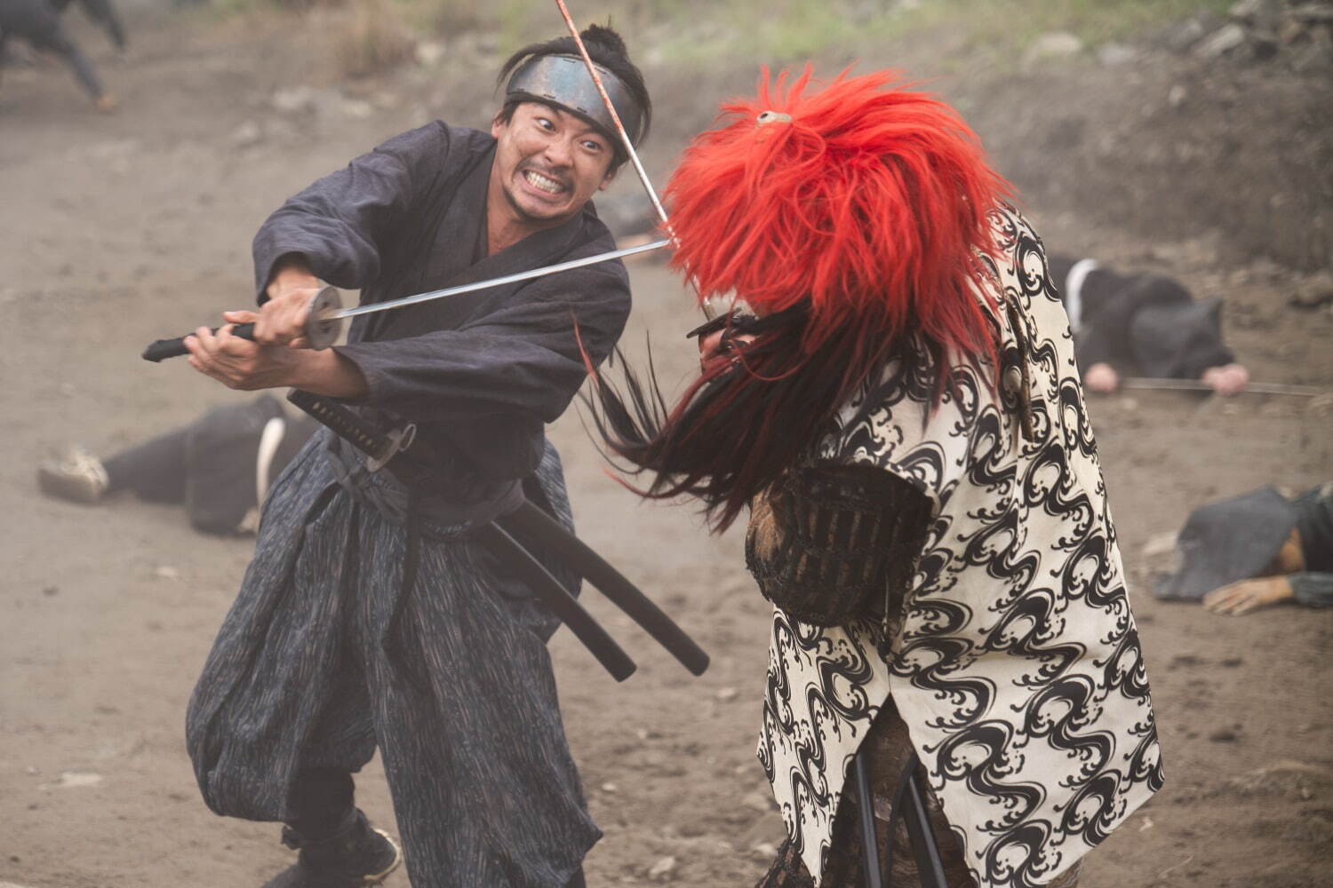 映画の1シーン。仲野太賀の雄姿。