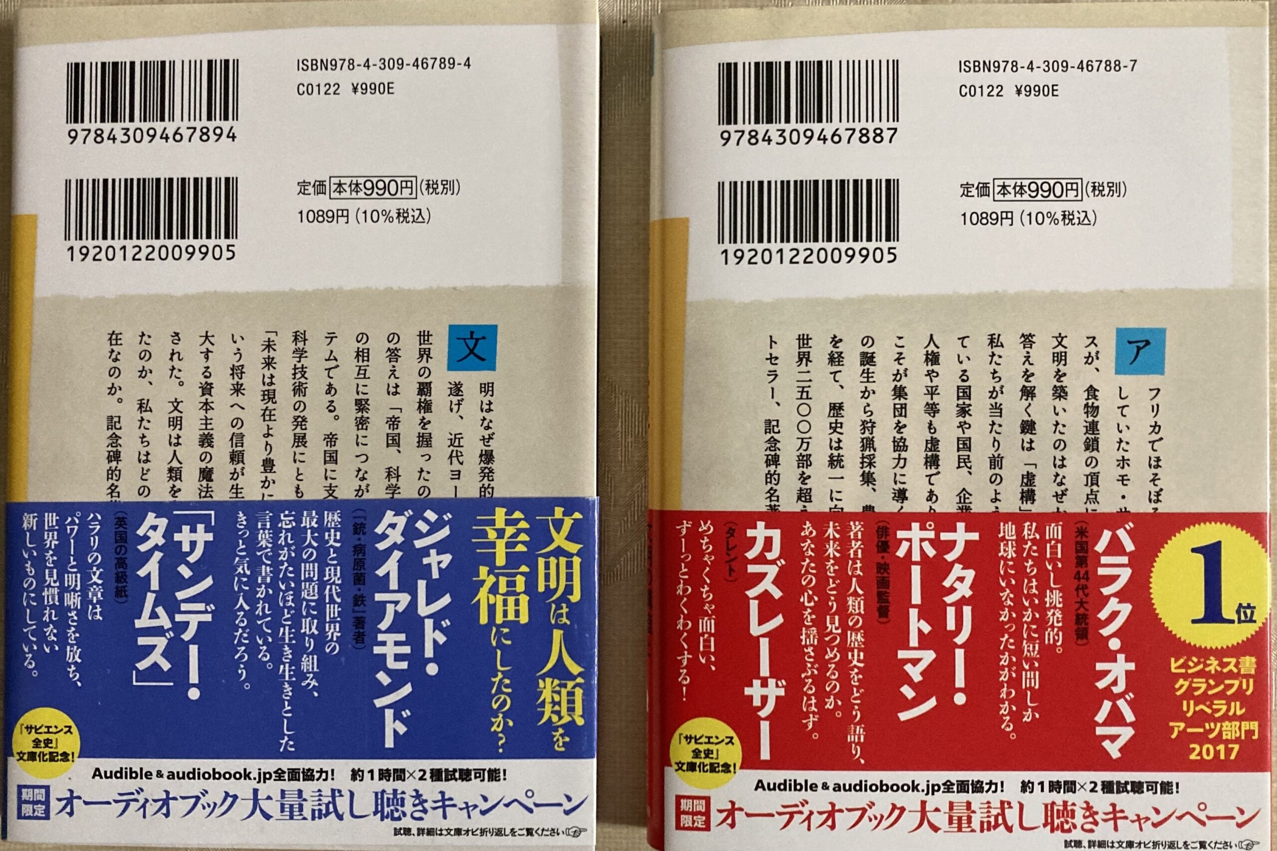 紹介した本の裏表紙の写真
