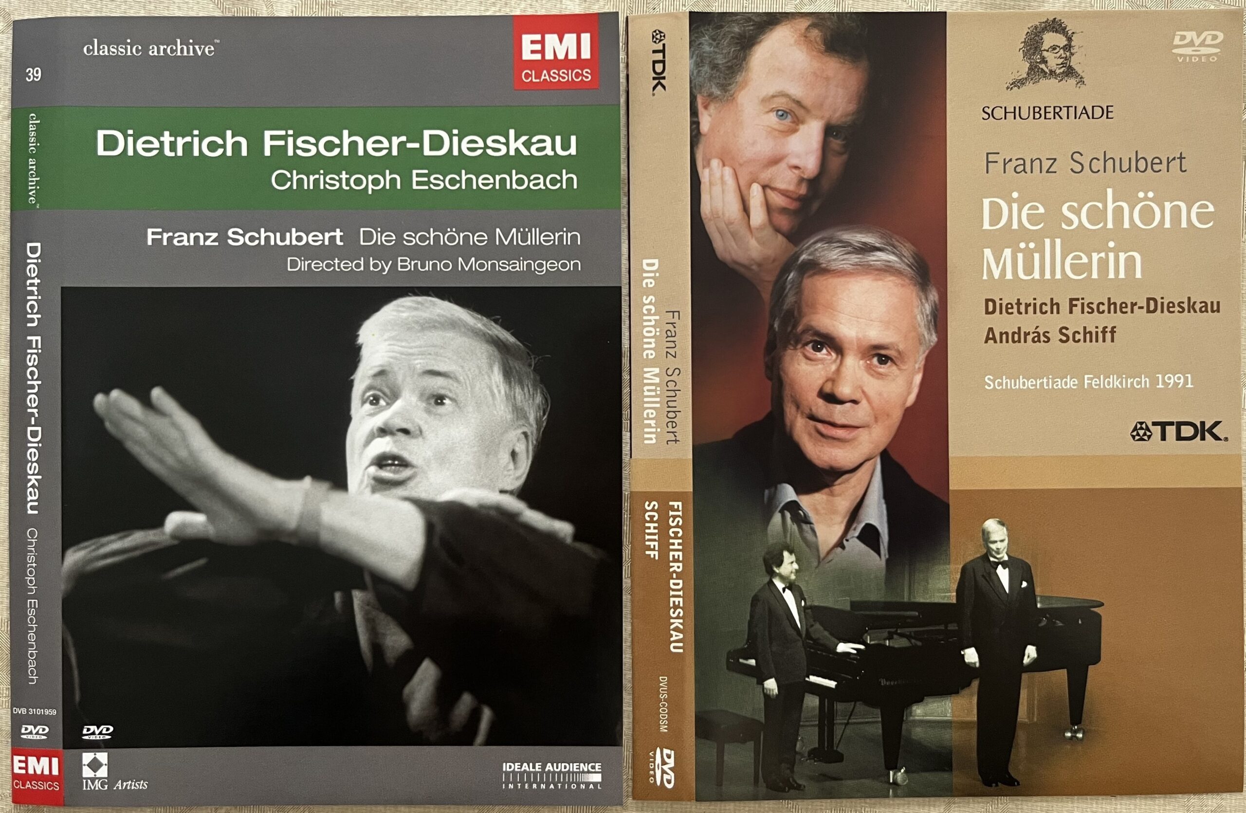 上記のＣＤの他にも２枚のDVDがあった。フィッシャー＝ディースカウによるもの。